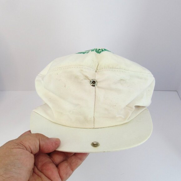 Ontario's Niagara Parks Men's White Adjustable Snapback Golf Flat Cap - Picture 6 of 8